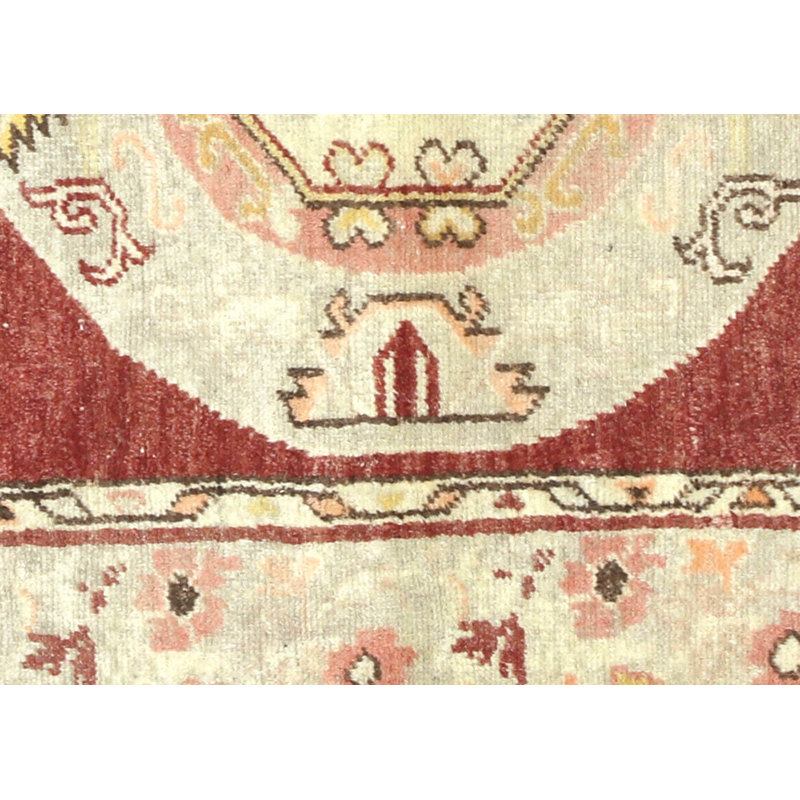 Size 4 X 6 One-of-a-Kind 3'9" X 6'9" 1960s Wool Area Rug in