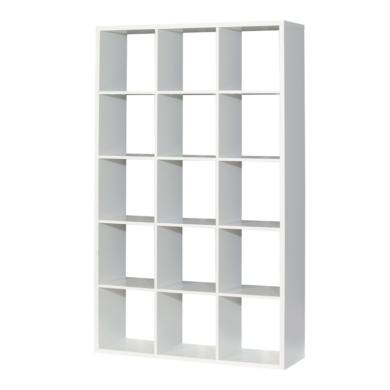 176.3cm H x 107.2cm W Standard Bookcase, Matt White