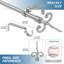 Tringle à rideaux simple Merrie Finial-420716209-420716172