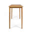 Table de bar d'extérieur minimaliste en bois d'acacia