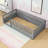 Floor Bed Frame with High Guardrails and Low Profile Design-1204430574-1204430572