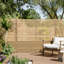 150cm H x 180cm W Solid Wood Fence Panels Included