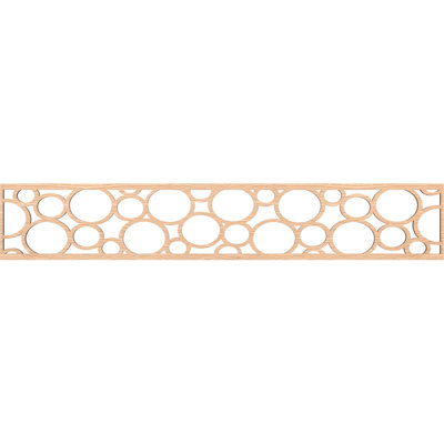 46 5/8"W x 8"H x 3/8"T Hemingway Fretwork Moulding, Red Oak