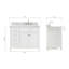 Ensemble de meuble-lavabo simple 43 po Aberdeenshire-85364419