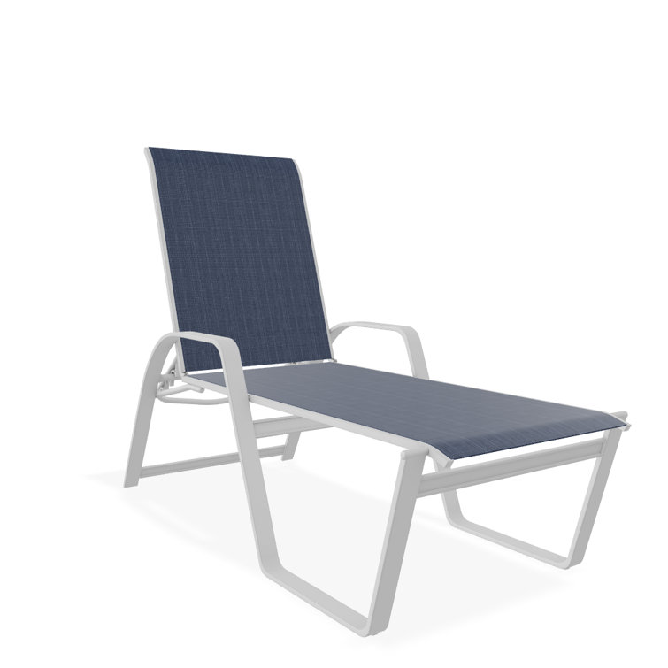 Holna Outdoor Rust-Resistant Metal Chaise Lounge