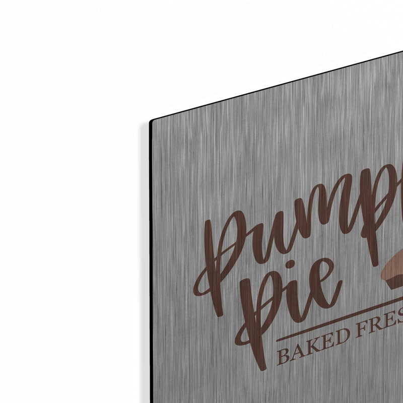«Pumpkin Pie» par Imperfect Dust, art mural en métal, H 12 po x l 12 po