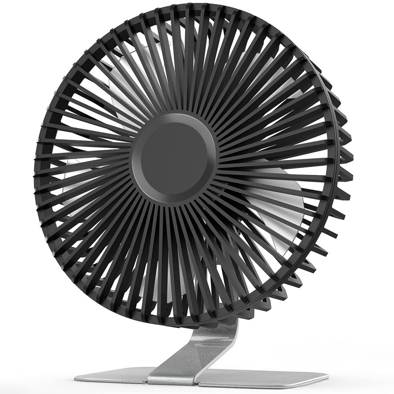 Ventilateur de bureau USB 6 pouces, Argent argent