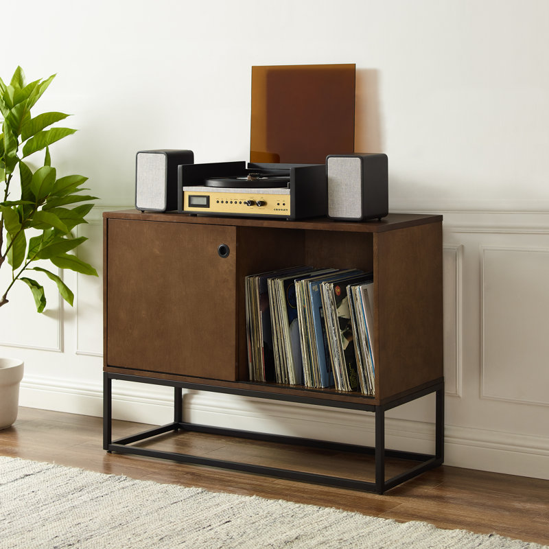 Byron 30'' H Media Shelves, Light Brown