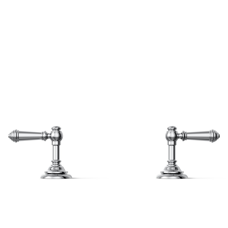 Artifacts Bathroom Sink Lever Handles, Chrome poli
