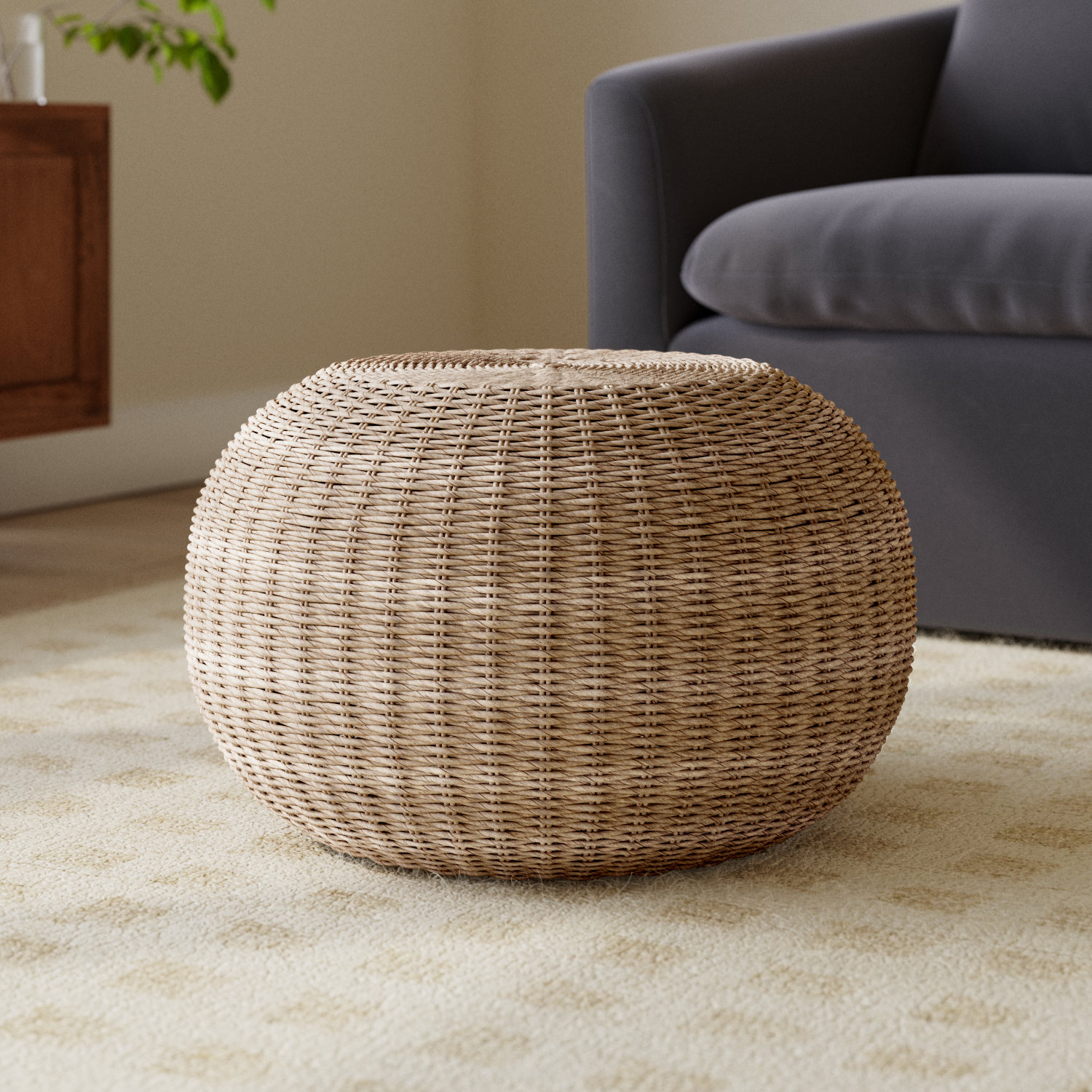 Dormody Accent Stool, Brown