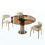 Table de salle à manger ronde en verre 35 pouces-178008071