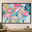 «Summer Pink Floral» par Farida Zaman - Impression sur toile-1888624838-1888624840