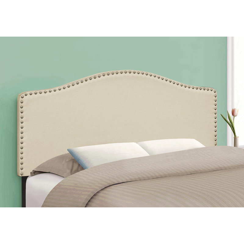 Bed, Headboard Only, Full Size, Bedroom, Upholstered, Beige, Full
