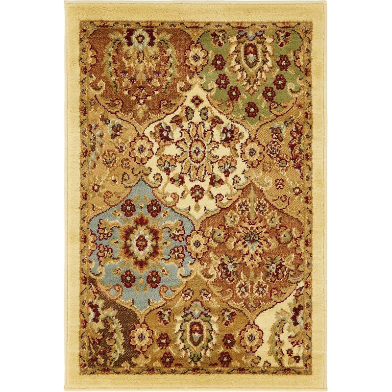 Wicklund Oriental Indoor Rug, Rectangle 2'2" x 3'
