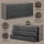 Commode double 6 tiroirs Debi