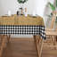 Nappe lavable en polyester de style campagnard avec motif vache et guingan-5771571