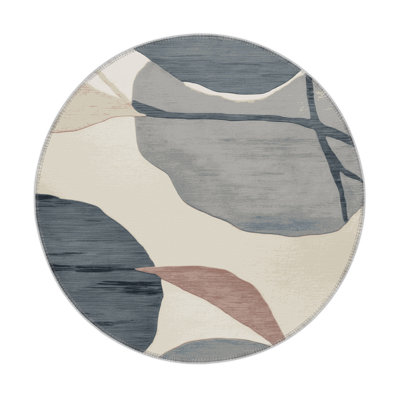 Watercolor Gray Indoor and Outdoor Area Rug