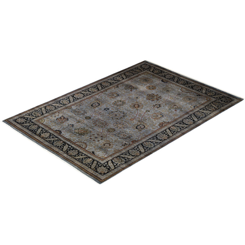 Fine Vibrance One-of-a-Kind 4' 7" x 6' 5" Hand Knotted Area Rug