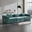 Canapé-lit convertible 118,11 po Chenille, structure fixe, aucun assemblage requis-1630600557