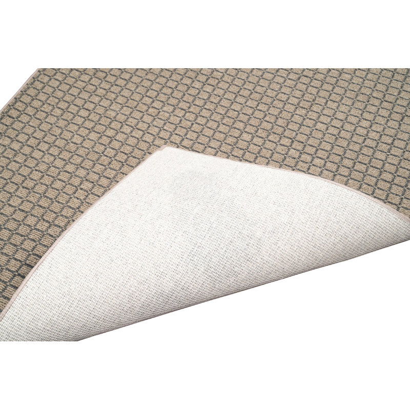 Tapis d'intérieur / extérieur beige touffeté Imo, Rectangle 6 pi x 8 pi