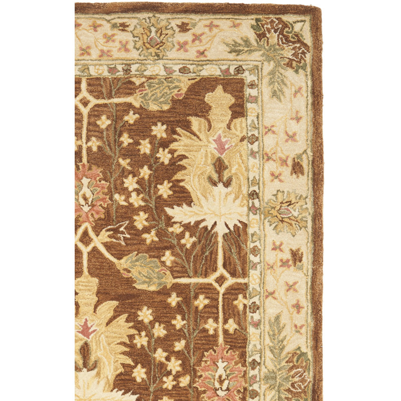 Tapis oriental en laine touffeté à la main Tingley, Rectangle 4 pi x 6 pi