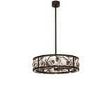 Correna 8 - Light Dimmable LED Drum Chandelier