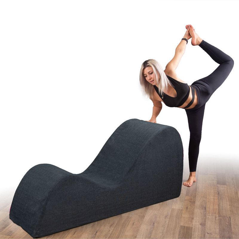 Chaise longue Daikwon, Microfibres et suédine gris foncé
