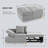 Acklen 70.8" Linen Armless Sofa Bed-1501886692