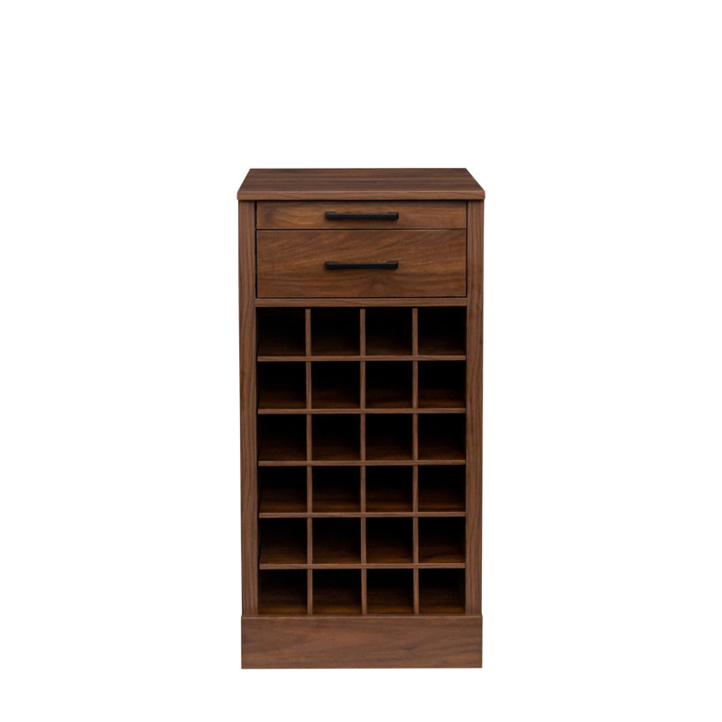 Armoire de bar à vin 24 couleurs, Noyer brun