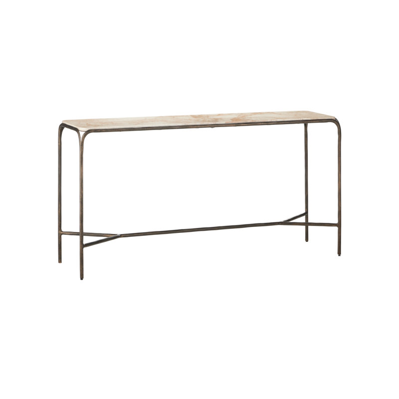 Crema 60'' W Marble Console Table