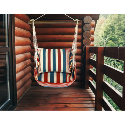 Hammock Swing Set (4-piece) - Red, White and Blue w/ Red, White and Blue
