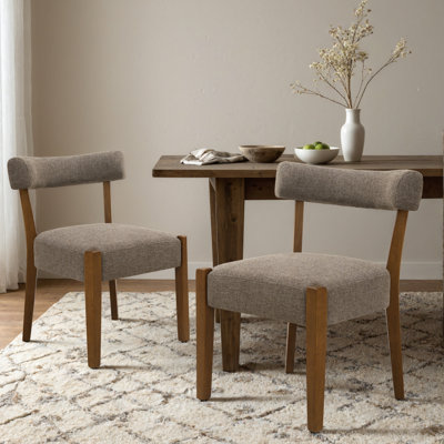 Chaises de salle à manger rembourrées Mid-Century