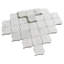 Polished 3" x 3" Marble Arabesque Mosaic Wall & Floor Tile-918964504