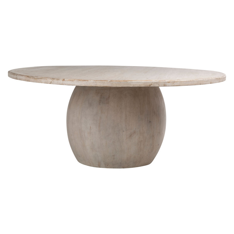 Bloxom Pine Round Unfinished Solid Wood Dining Table