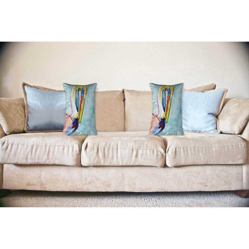 Pelican Outdoor Reversible Throw Pillow
