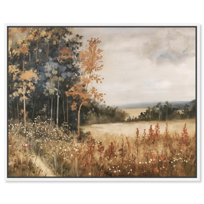 Art Remedy Farmhouse Landscape Canvas, Autumn Palette