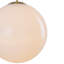 Luminaire suspendu en verre opale à une lumière Contemporary Chic