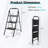 3 - Step Plastic Lightweight Folding Step Stool