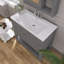 Meuble-lavabo simple 35,2 po avec plateau en résine Takashia-277856477