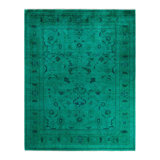 Overyed One-of-a-Kind Rectangle 8'2" X 10'4" Hand Knotted Area Rug