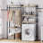 Laundry Room Organization And Storage, 5 Tier Wood Over The Washer And Dryer Storage Shelf With Drying Clothes Racks-114653026-124651900