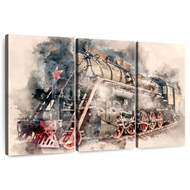 Mehar Steam Engine Colors, 32" H x 50" W