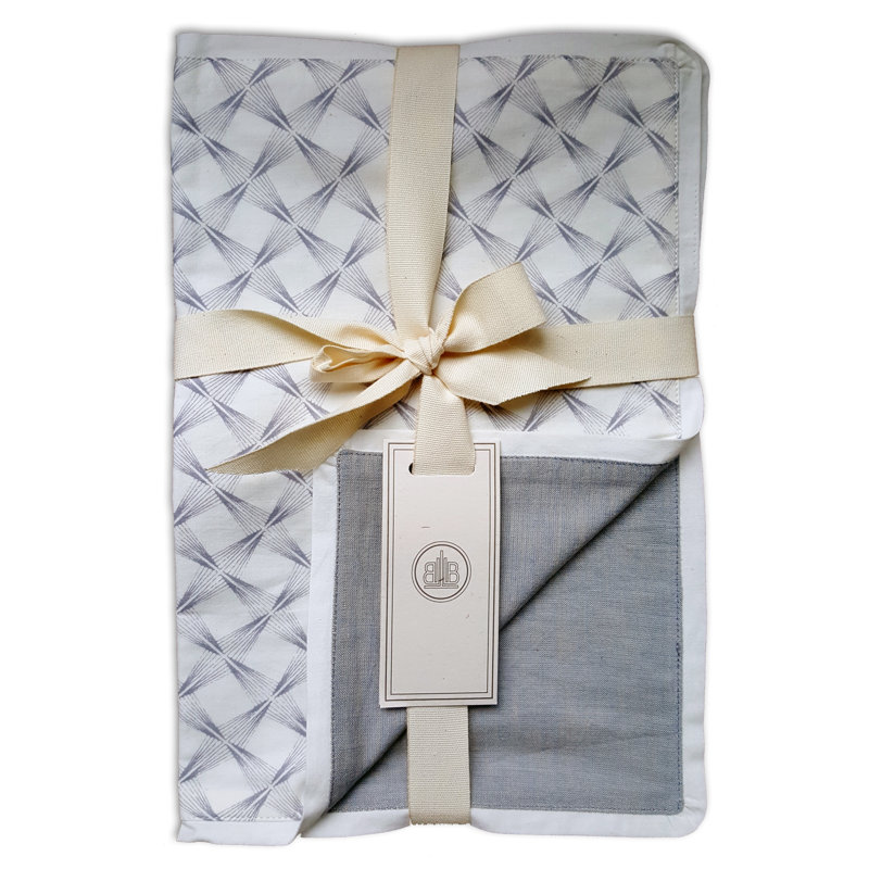 Thaksin Cotton Rectangle Placemat, Blue