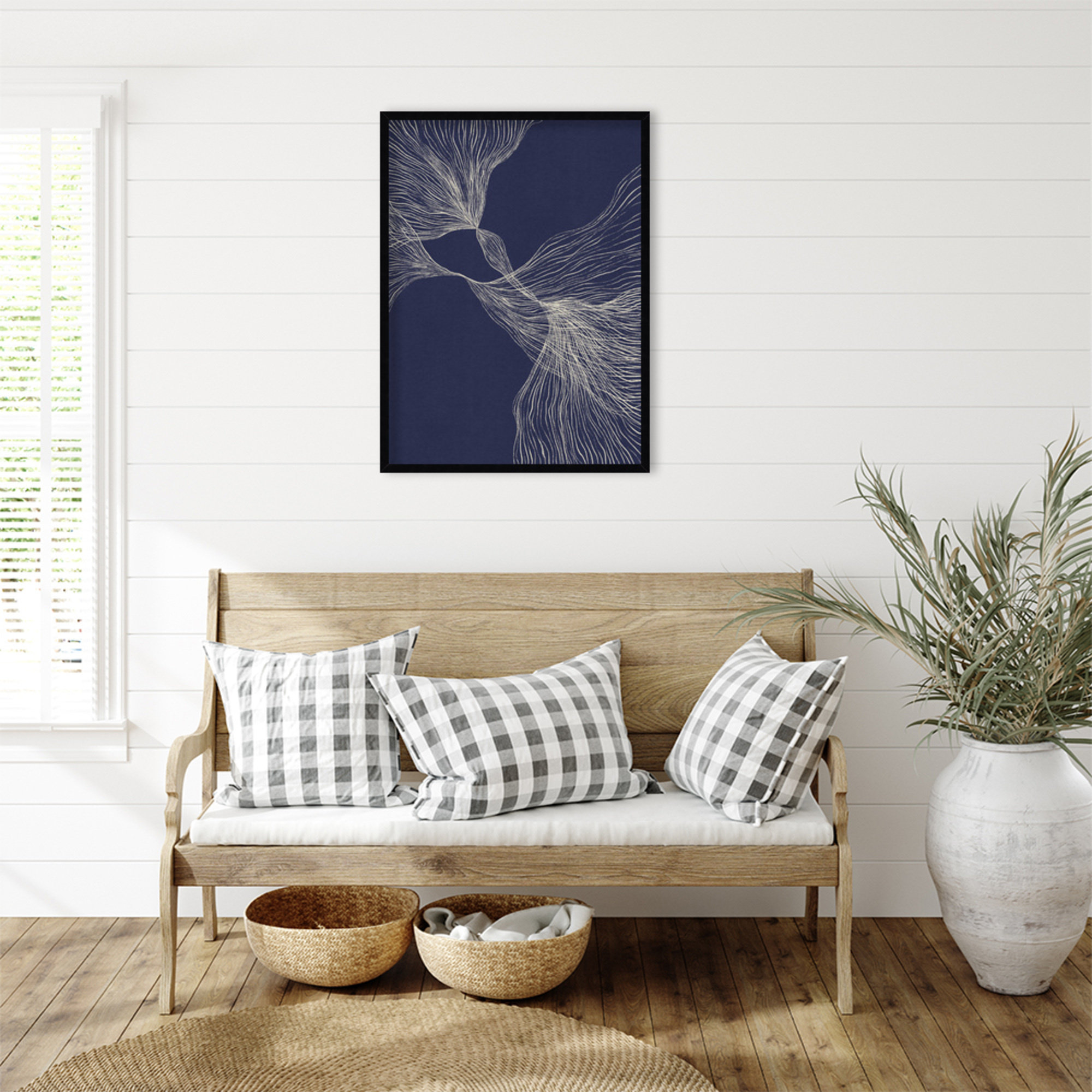 Interaction 1 by Alisa Galitsyna, 33" H x 25" W x 1" D, Black