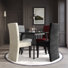 Nadjah Corduroy 5-Pieces Dining Set With 4 Corduroy Fabric Chairs And 42" L Round Table