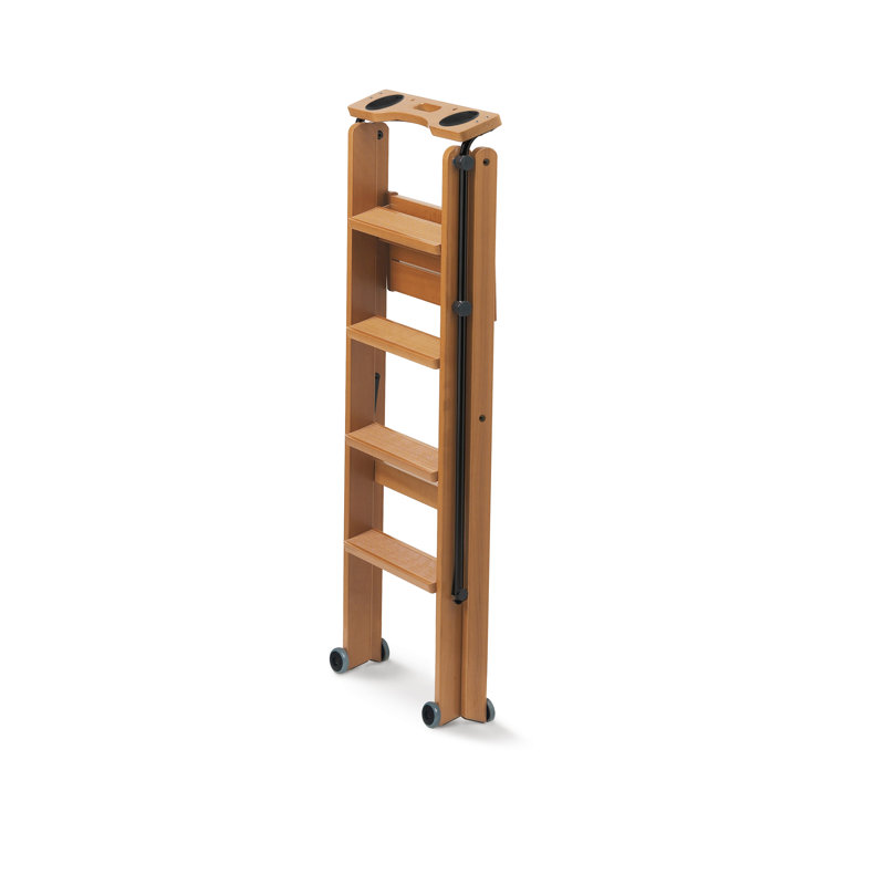 Bella 4 - Step Wood Folding Small Step Ladder