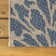 Hagy Modern Floral Textured Weave Navy/Green Indoor/Outdoor Rug