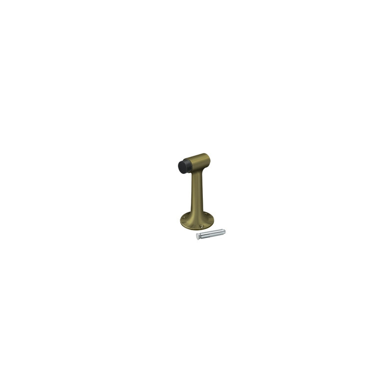 Door Stop, Antique Brass