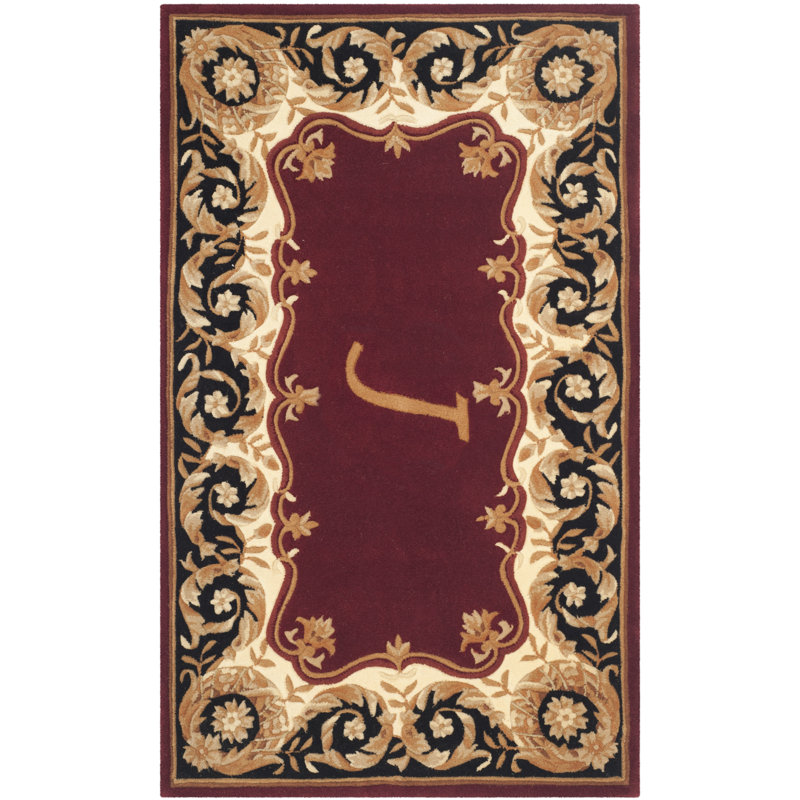 Lenora Hand Tufted Wool Pile Oriental Rug, Rectangle 3' x 5', J