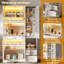 185 Cm Kitchen Pantry With Storage-130911238